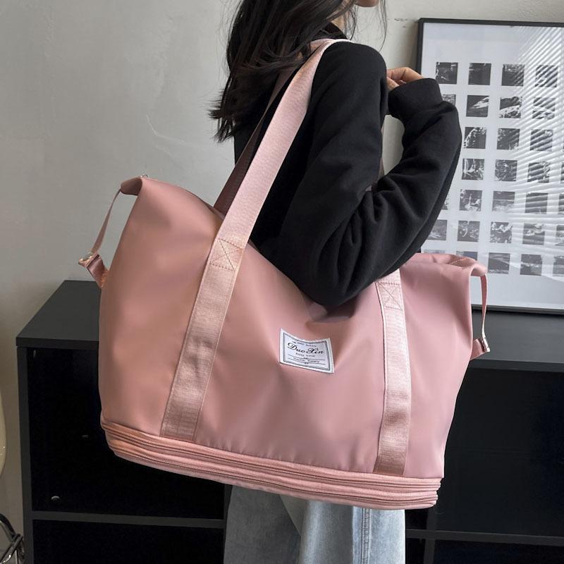 Простая легкая дорожная сумка женская летняя новая 2024 простая портативная большая сумка для багажа сумка для фитнеса сумка для беременных