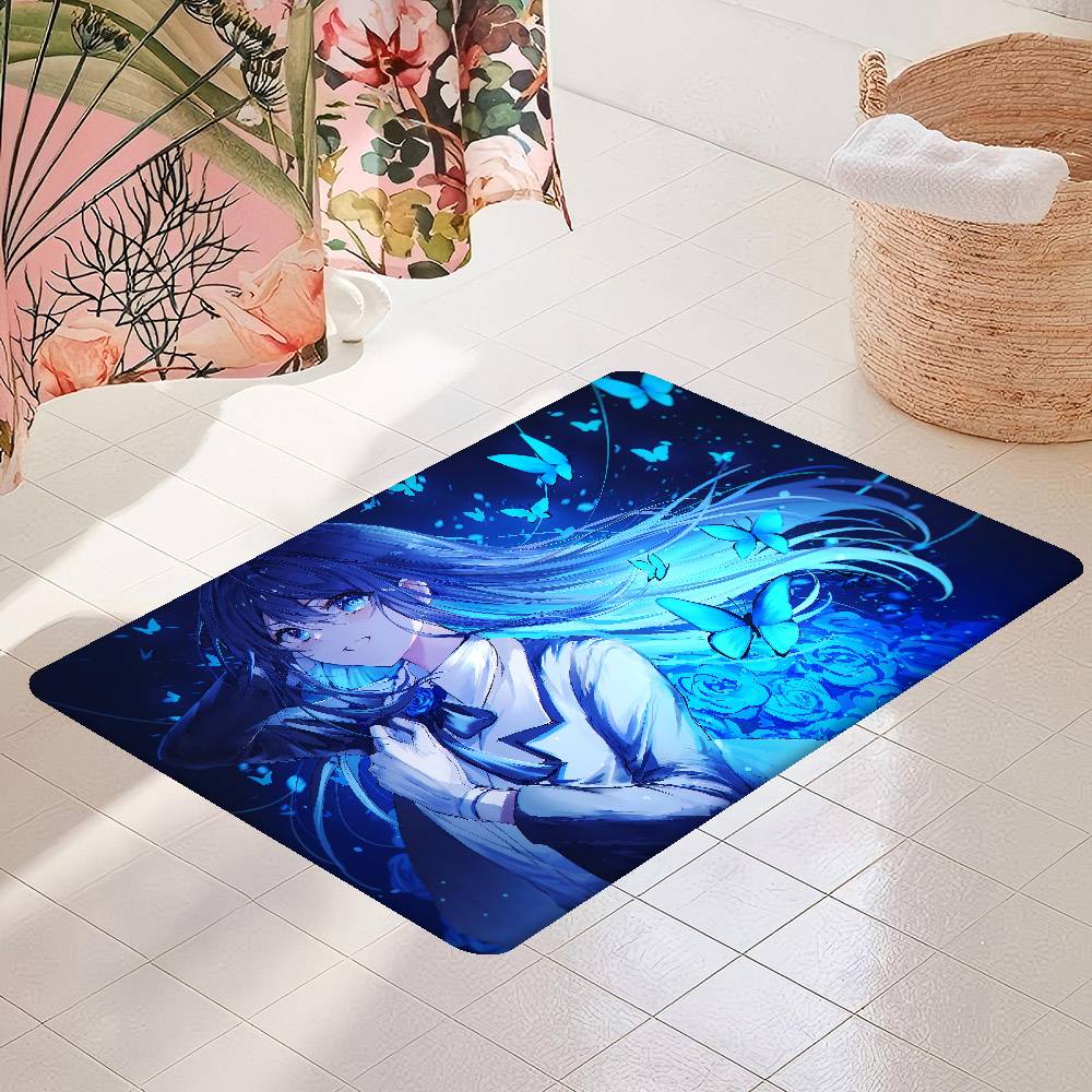 1 шт. Коврик для ванной Ado Детская комната Спальня Декорация Балкон Противоскользящий придверный коврик Гостиная Приветственный коврик