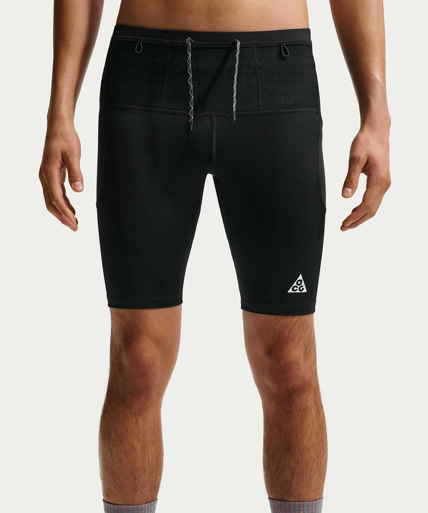 NIKE Acg Lava Loop Dri-Fit Adv Half Trail Running Tights M - Black: Summit White / Io9672-010