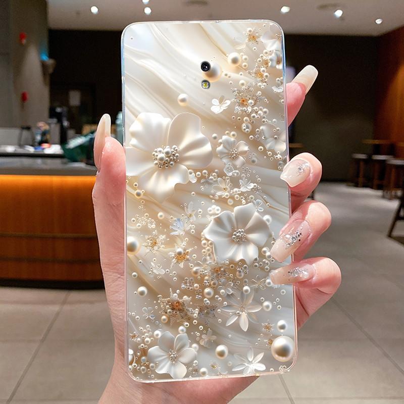 Case For Samsung Galaxy J3 2017 / J5 2017 / J7 2017 Silicone Cover Fashion Flower Clear Bumper For Samsung J730 J530 J330 Coque