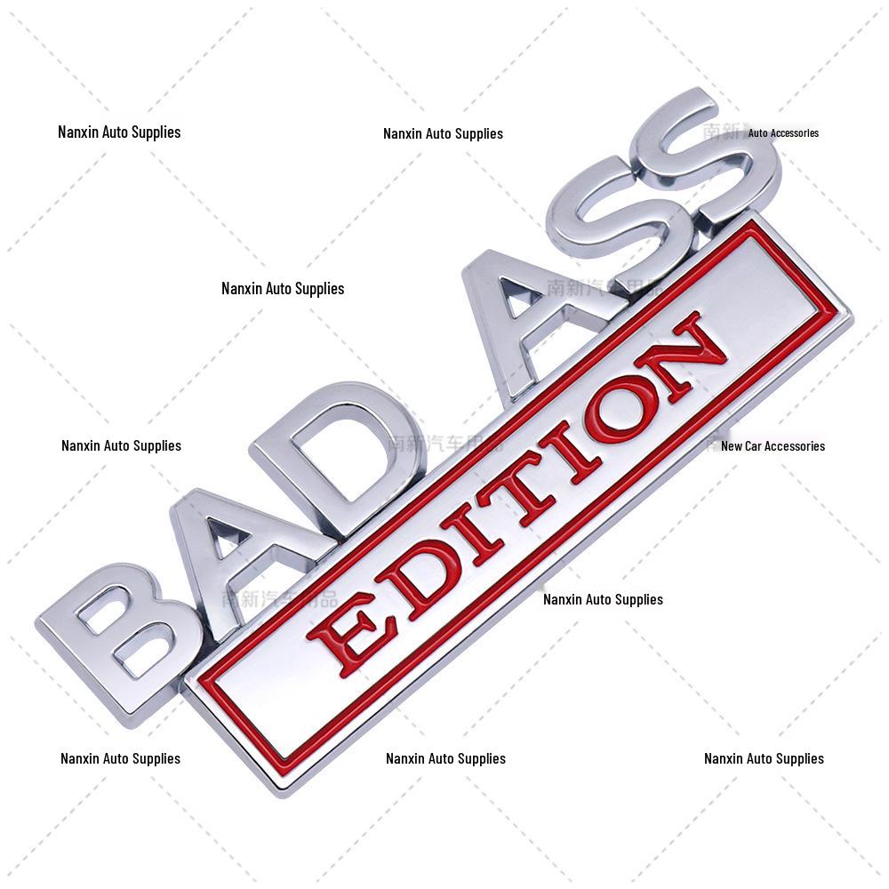Bad Ass Edition Metal Car Decal for Vehicle Customization