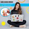 Premium Printable Vinyl Sticker Paper for Inkjet Printer - 25 Matte White Waterproof Decal Paper Sheets - Dries Quickly and Holds Ink Beautifully