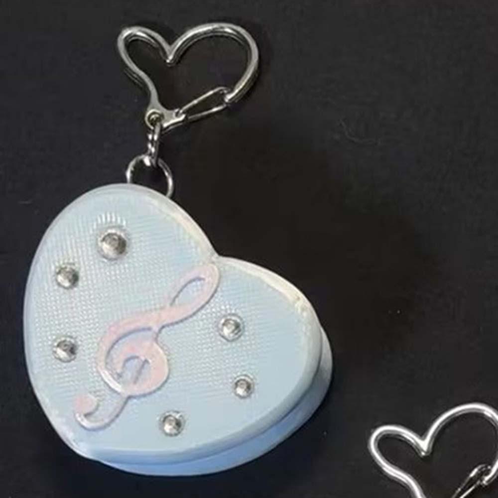 Dopamine Data Cable Storage Box Musical Note Heart Shape Heart-shaped Key Charm Travel Accessory