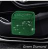 Luxury Diamond Car Trash Can Rear Seat Hanging Trash Can Storage Box Storage Box Bling Diamond Car Trash Can With Lid