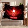 Nottingham Forest Personalized Fleece Blanket With Football Logo, Custom Name Text Soft Warm Home Throw Blanket