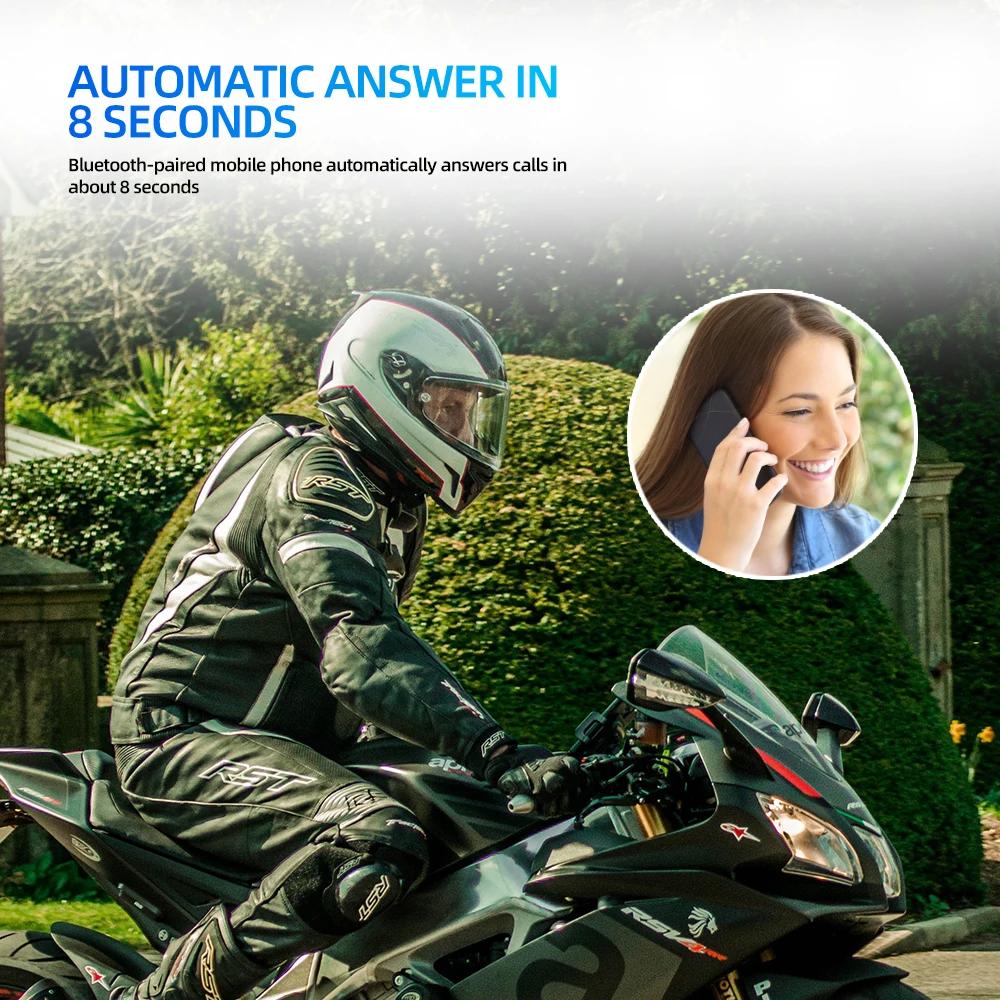 BT11 Plus Мотоциклетный шлем Гарнитура Bluetooth5.3 Беспроводной динамик для езды Стереонаушники Поддержка автоматического ответа Громкая связь Вызов