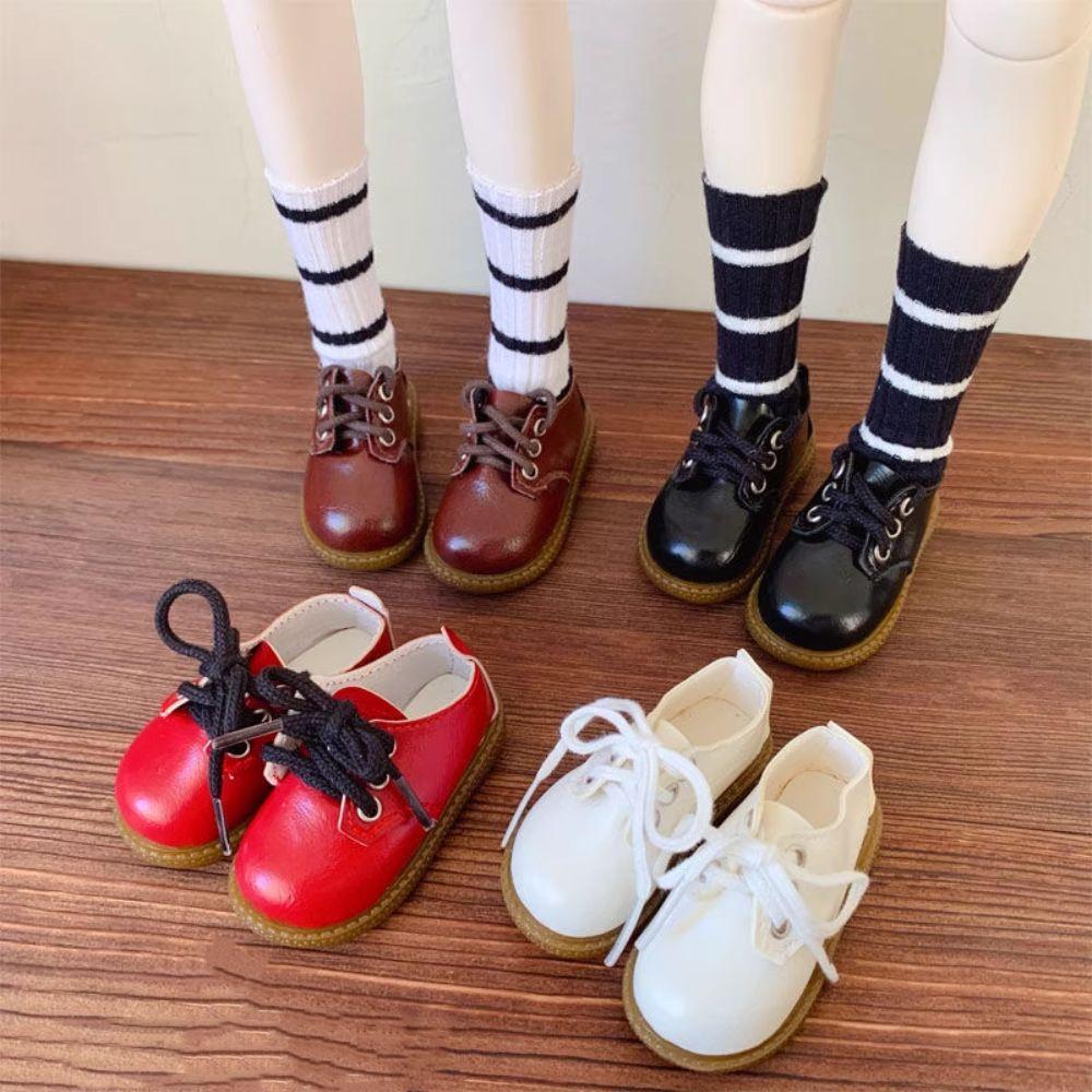 Black Brown 1/4 BJD Shoes Casual Wearing Doll Boots Doll Leather Shoes Doll Accessories