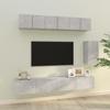 VidaXL TV Unit Set 6 Pcs Concrete Grey Engineered Wood 3114617