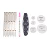 Expanding Sewing Gauge Aluminum 8 Heads Button Guide Equal Space Divider Sewing Tool for Buttons Ple