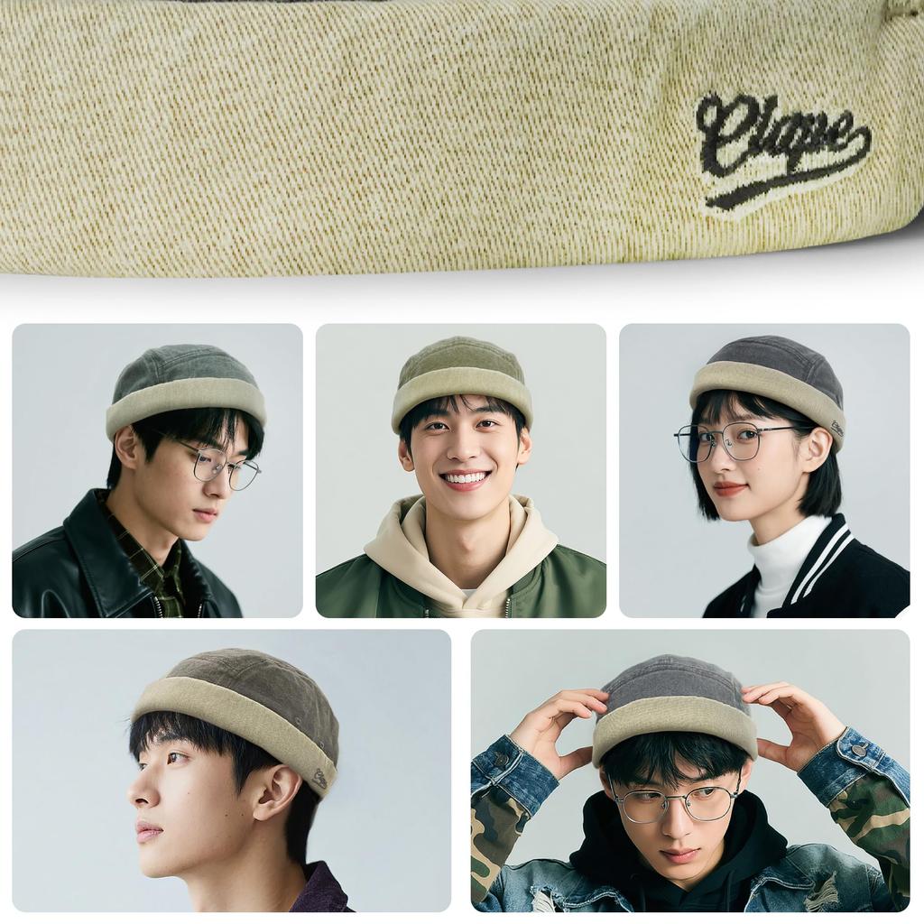 Кепка-ролл из хлопка без козырька, стильная круглая шапка, модная шляпа, шапка рыбака, форма, легкая, унисекс, для улицы, кепка, без козырька, мужская (Зеленый,