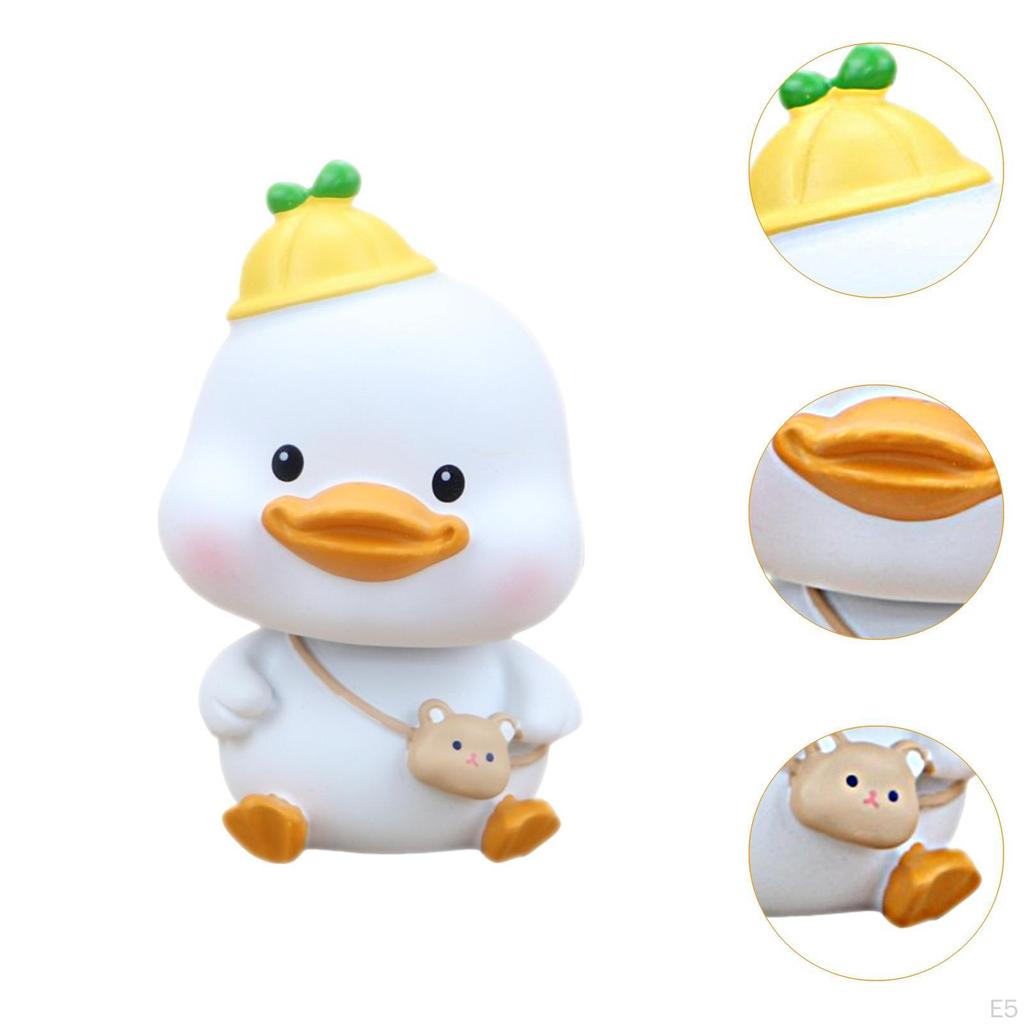 Качающаяся голова автомобиля украшения ремесла утка статуя для дома спальни офиса