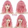 MISS WIG Короткая Боб Волнистая прическа Ombre Blonde Парик до плеч для женщин Хэллоуин Косплей