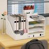 Large Capacity Desktop Organizer Space Saving File Sorter Multifunctional File Storage Rack School