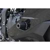 OVER RACING Racing Sliders for and Right No Cowl Modification Part Number ZX-25R (Left Set) - Silver, Required, 59-86-01