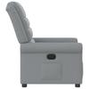 Electric Recliner Chair Light Grey Fabric