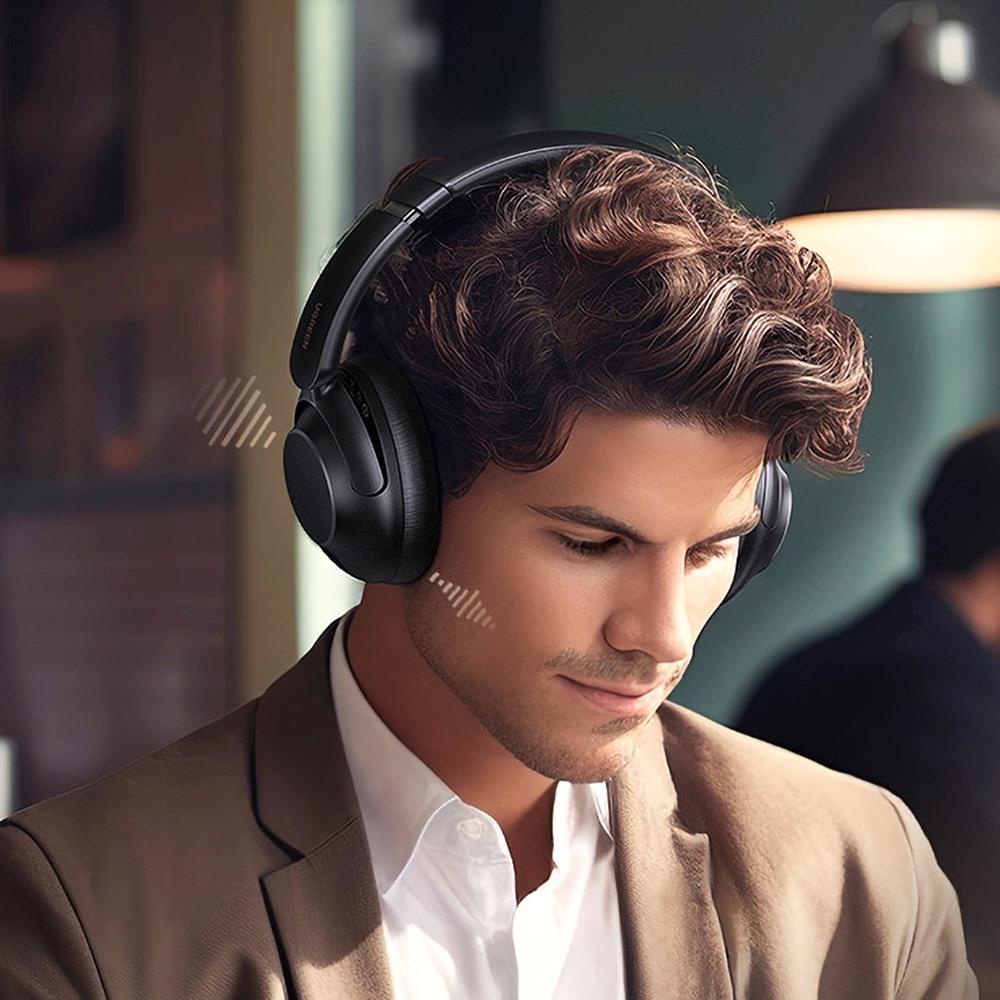 Ugreen Hp202 Hitune Max5 On-Ear Wireless Headphones With Hybrid Anc Noise Reduction - Black