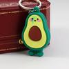 Lovers Gifts Avocado Smile-shaped Fruit Simulation Fashion Accessories Jewelry Key Ring Key Chain