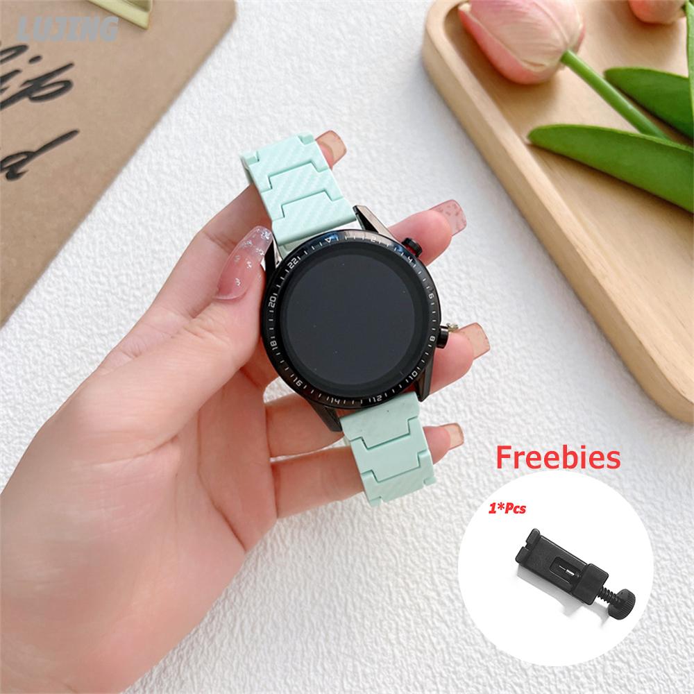 Ремешок 20 мм 22 мм для часов Samsung Galaxy watch 5 Pro/6/4/classic 46 мм Active 2 40 мм 44 мм Браслет из углеродного волокна Huawei GT/2e/3/Pro Amazfit GTS 2 Группа Xiaomi