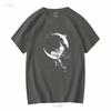Vintage 90 s Hermann Kaulbach Fairy Of The Moon Black T Shirt Mens Sz 3XL USA vintage Washed Soft homme Unisex