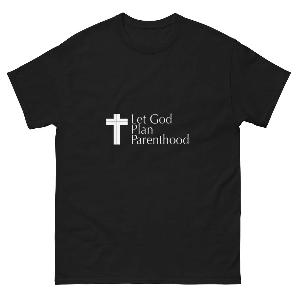 Футболка pro life пусть БОГ планирует родительство Футболка Иисуса
