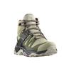SALOMON X Ultra 4 MID GORE TEX Slip Resistant Abrasion Resistant Low top Mountaineering Shoes Women's Green L47455000