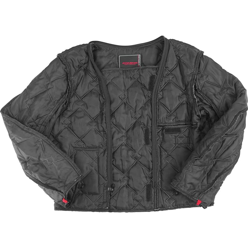 KOMINE Мотоциклетная куртка Защитная зимняя куртка Однотонная черная 2XL JK-5961