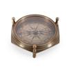 Brown Brass Antique Six Corner Compass – 8.89 Cm Vintage Design