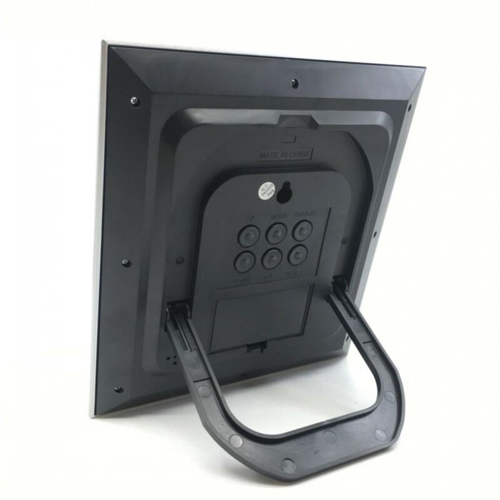 Настольные часы ЛКД цифровые серебряные/настенные часы с сигналом температуры календаря