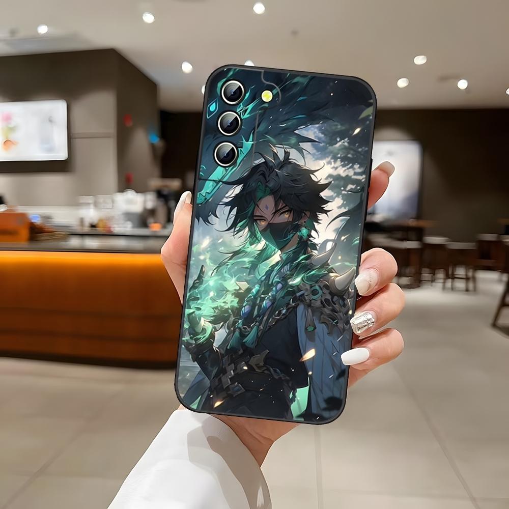 Игры Genshin Impact Чехол для телефона Задняя крышка для Samsung S24 Ultra S22 S23 S20 Fe S21 Plus Galaxy A54 A34 A24 A53 M54 Note 20