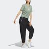 adidas Оригинальная спортивная футболка с короткими рукавами и мультяшным принтом трилистника, женские топы, серебристо-серый, зеленый IK8612