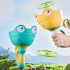 Игрушка-запускатель летающих дисков Игрушка для запуска летающих тарелок на веревочке Игрушки для активных игр на свежем воздухе для детей