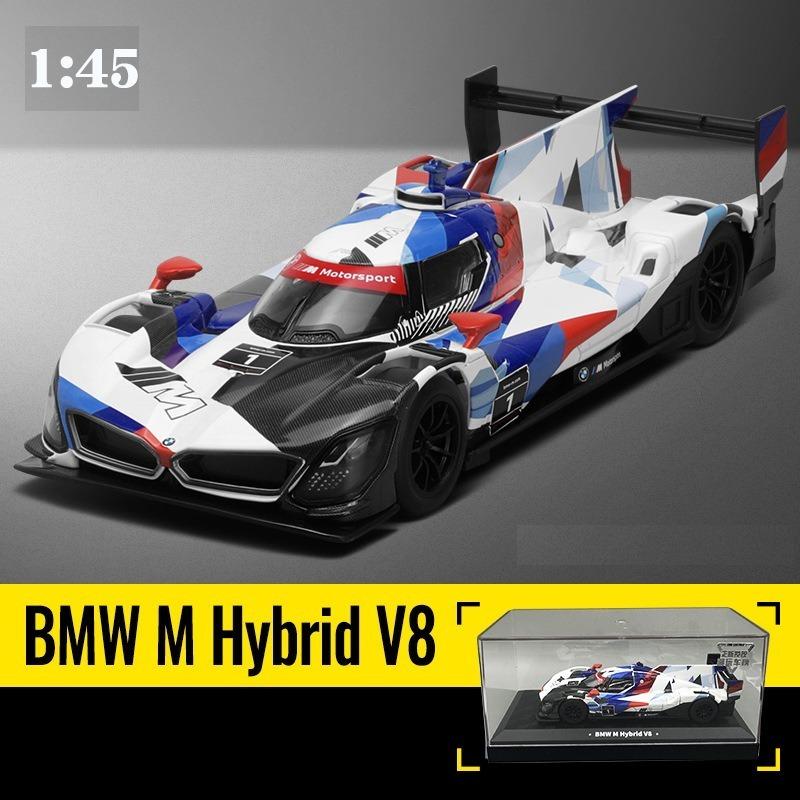 CCA Simulation 1:45 BMW M Hybrid V8 Alloy Car Model with Acrylic Display Box Diecast Collection Toy Vehicle Birthday Gift Boy
