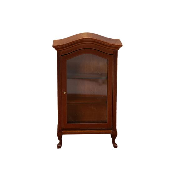 Useful Three-dimensional Decorative Wood 1:12 Miniature Wooden Wine Cabinet Model for Gift Dollhouse Furniture