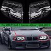 1Pcs/1 Pair Car Headlight Cover For BMW E46 4 Door 3-Series 1998 1999 2000 2001 Lampshade Bright Shell Head Lamp Lens Covers