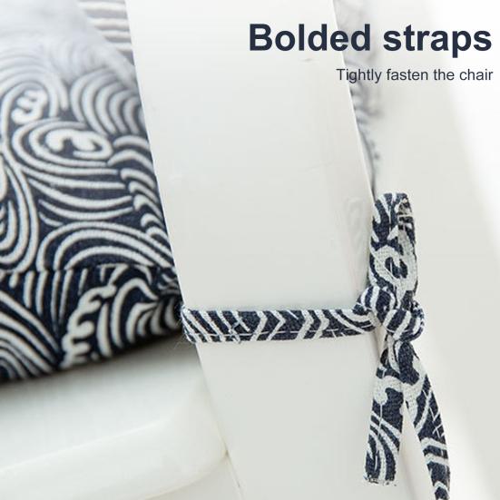 Подушка для кресла с высокой спинкой с геометрическим принтом, подушка для кресла-качалки, подушка для сиденья и спинки с ремешками для уличного кресла для патио