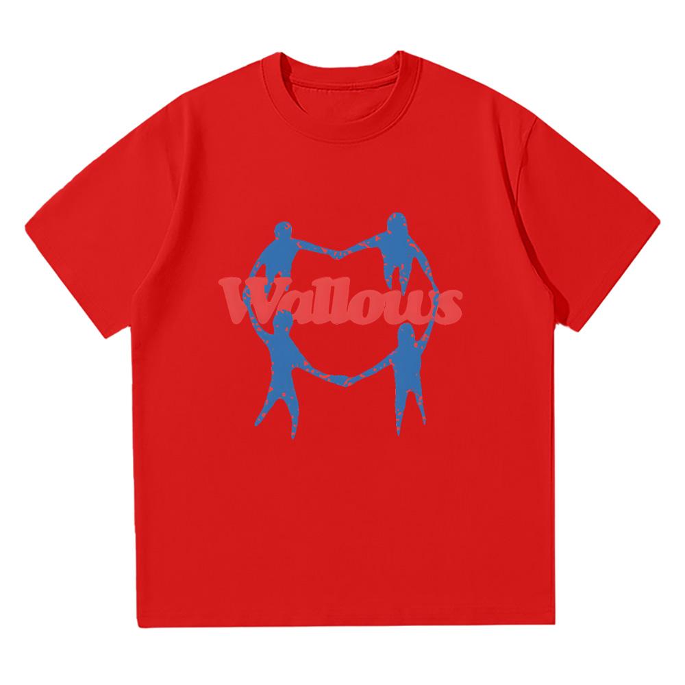 Wallows Heart Chain Tee Alternative Rock Band O-Neck Short Sleeve Graphic Print Unisex Cotton High Quality Comfortable T Shirt