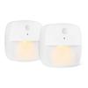 Amazon Basics Dusk to Dawn Night Lights, White, 2-Pack