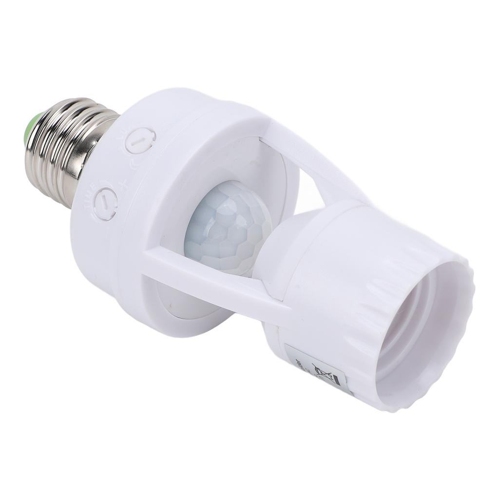 Infrared Motion Sensor Light Socket Energy Saving LED 60W E27 Screw In Motion Activated Light Bulb