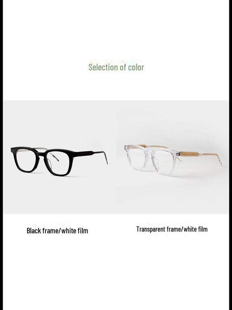 GM Style Korean Women's Square Glasses, Anti-Blue Light Myopia Compatible, Makeup Essential.