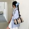 Polka Dot Bag Summer New Contrasting Color Splicing Niche Design Underarm Bag Trendy Simple Portable Shoulder Bag Women