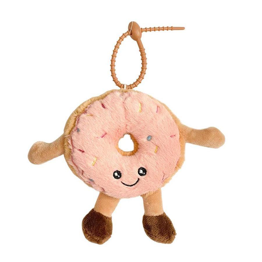 Cartoon French Donut Plush Doll Simulated Dessert Fun Doll Bag Pendant Grab Machine Doll Small Gift