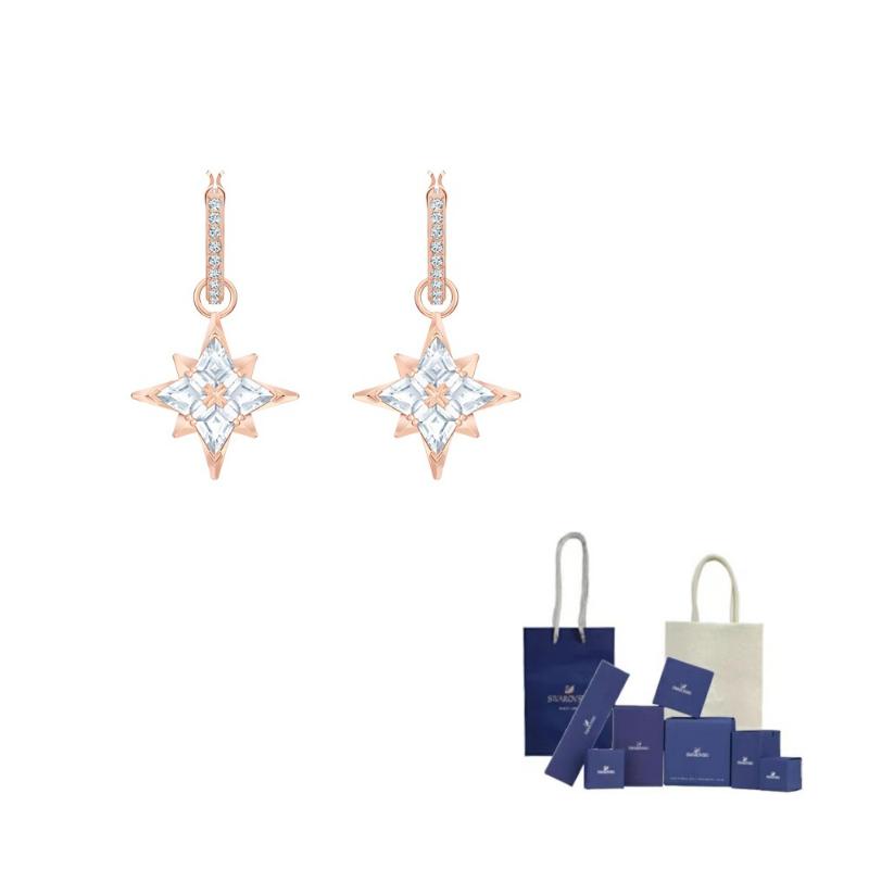Swarovski Symbolica Earrings Womens Rose Gold