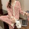 Pajamas Women'S Short-Sleeved Shorts Jade Cinnamon Dog Embroidered Bow Cute Girl Loose Loungewear Set
