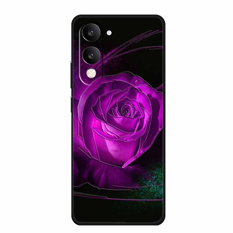 3D Тисненый Чехол Для Vivo iQOO Z10 Lite Чехол Для Телефона Coque Цветы Силиконовый Мягкий Задний Чехол Для Vivo Y29S Y29T Y19s GT 5G Чехол Funda