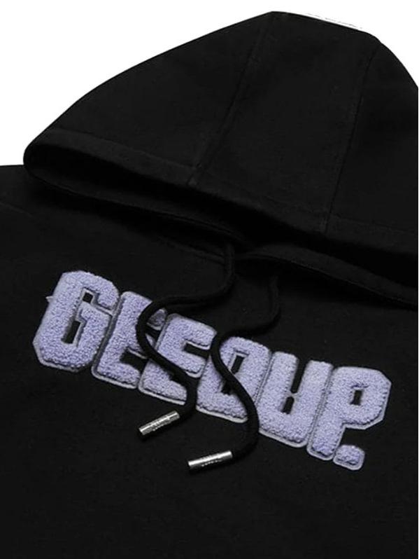 In Stock: GEEDUP Unisex Trendy Hoodie with Embroidered Lettering – Casual High Street Hip Hop Style