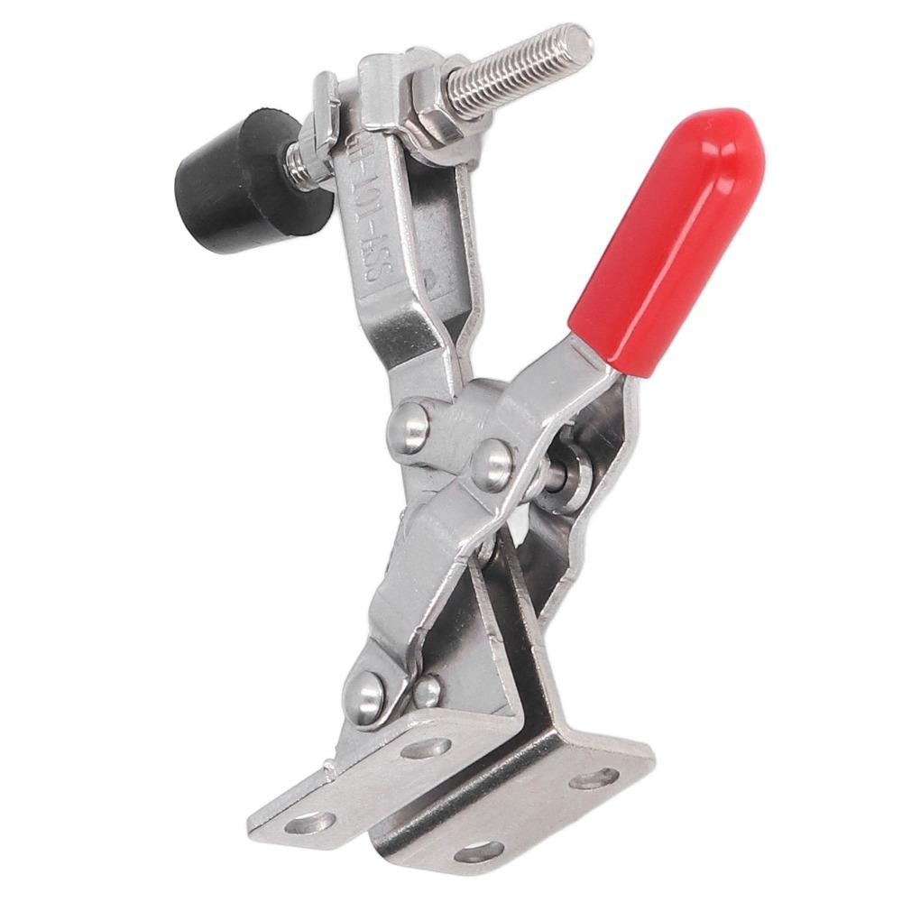 Silver Toggle Clamp Antislip Hand Clamp Tool Heavy Vertical Toggle Clamp Household