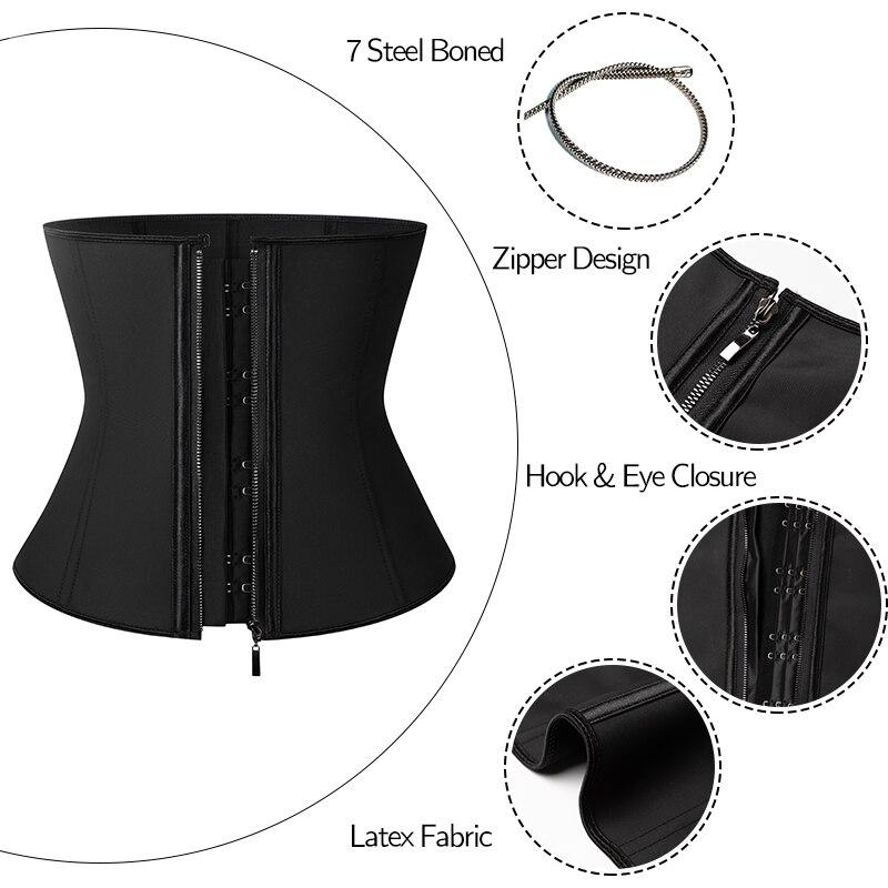 Latex Waist Trainer Cincher Corset for Women Weight Loss Shaper Belly Trimmer Belt Sauna Sweat Girdle Slimming Modeling Straps