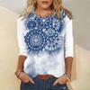 Женская футболка с принтом тай-дай, осенняя одежда Y2k, модная блузка большого размера с круглым вырезом, женская уличная одежда в стиле Харадзюку, повседневные повседневные топы