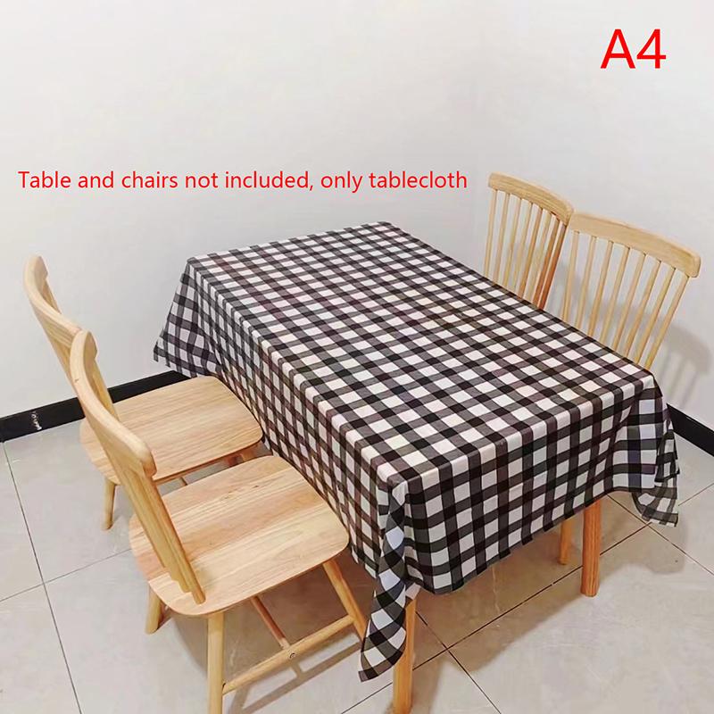 Одноразовая скатерть в красную и черную клетку для свадьбы, дня рождения, вечеринки, пикника в помещении, на открытом воздухе, пластиковая водонепроницаемая скатерть
