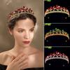 New Engagement Baroque Aesthetic Temperament Red Rose Princess Headband Wedding Dress Accessories Bridal Crown